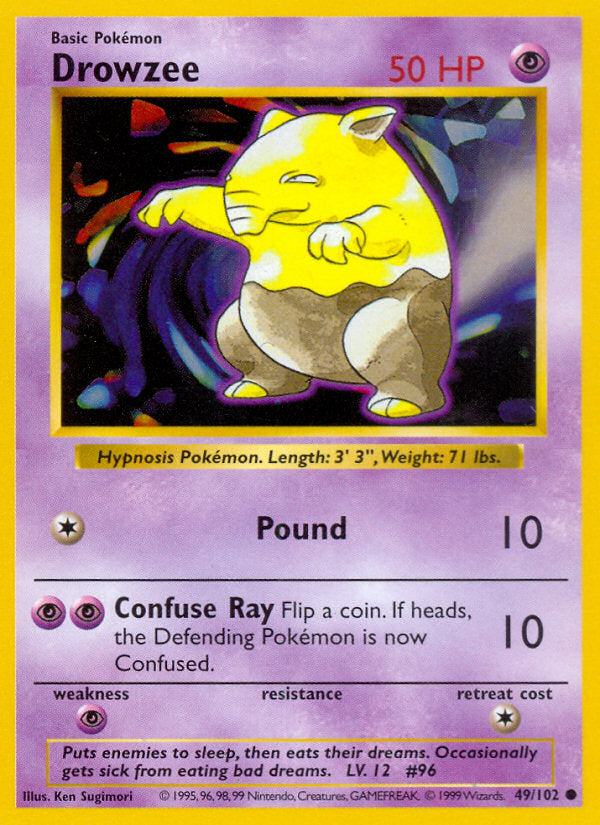 Base set Drowzwee #49/102 shadowless